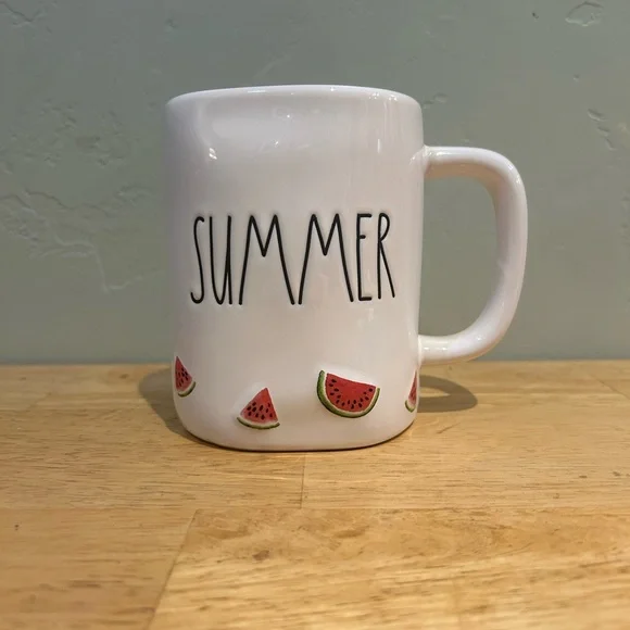 Rae Dunn Artisans Collection Ceramic Summer Watermelon Mug. Brand New With Tags. - Picture 1 of 6